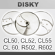 Disky pro CL50, CL52, CL55, CL60, R502, R602
