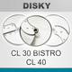 Disky pro CL 30 Bistro, CL 40