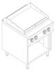 EZ-T89/P-J - Elektrická grilovací deska