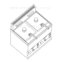 PF-80 - Plynová fritéza 