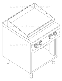 EZ-T89/P-K - Elektrická grilovací deska