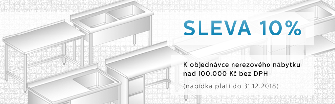 Nerezový nábytek - sleva 10% Nerezový nábytek - sleva 10%