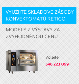 Skladové zásoby konvektomatů Retigo za zvýhodněnou cenu