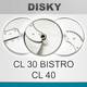 Disky pro CL 30 Bistro, CL 40 a R 402