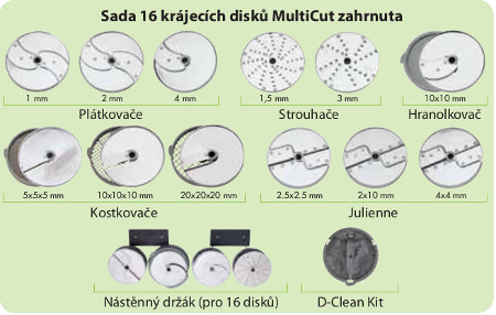 Sada krouhacích disků MultiCut